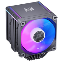 Refroidisseur d'air pour processeur SNOWMAN Dual Tower, 8 caloducs, refroidisseur de processeur ARGB, dissipateur thermique, affichage de la température, compatible LGA1851 1700 AM5