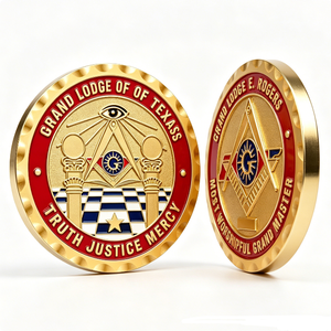 Moneda Conmemorativa Masónica Personalizada de Aleación de Zinc para Colección de la Francmasonería, Regalo de Aniversario y Halloween - Product Image 6