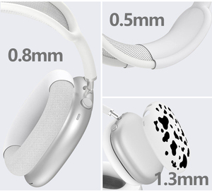 Funda Protectora 3 en 1 para <span class=keywords><strong>Auriculares</strong></span> <span class=keywords><strong>Airpods</strong></span> Max: Funda de Silicona para Almohadillas, Cubierta para <span class=keywords><strong>Auriculares</strong></span> y Cubierta para Diadema, Antiarañazos - Product Image 3