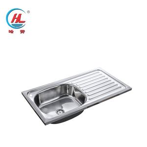 Wastafel Dapur Stainless Steel Profesional Terintegrasi dengan Drainer, Harga Pabrik - Product Image 3