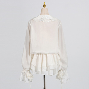 Women's New Floral Splicing Senior of Tie <b>Lantern</b> Sleeve Short Dresses Fashion - Product Image 5