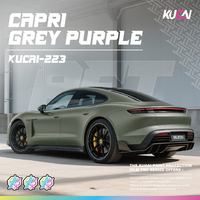 Harga Pabrik PET Capri Grey Purple Dekorasi Vinyl Wrap Film Penutup Mobil Film Pembungkus Mobil