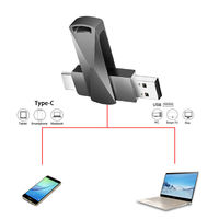 Clé USB personnalisée avec logo 2.0, clé USB 3.0 type A et C, lecteur de clé USB OTG, clé USB multifonction, mémoire stick, promotion en gros
