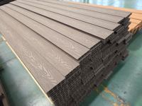 Plancher extérieur en bois-plastique composite Plancher PE gaufré 3D Épaisseur 18mm Pont extérieur en teck brossé