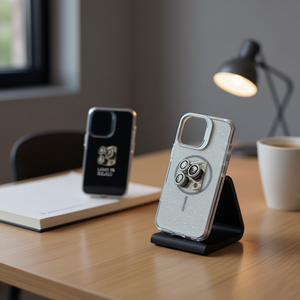 Funda Brillante de Protección Total IP14 PLUS con Soporte de Doble Material para Lente con Airbag para Teléfonos Móviles - Product Image 2