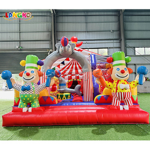 Castello Gonfiabile a Tema Circo in Offerta Speciale, <span class=keywords><strong>Casa</strong></span> Gonfiabile con Personaggio Clown per Eventi e Carnevale per Bambini - Product Image 2
