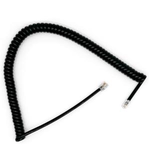 5M 4P4C 28AWG 4 Conductor Negro Teléfono en espiral Teléfono Auricular <span class=keywords><strong>Cable</strong></span> <span class=keywords><strong>rizado</strong></span> - Product Image 1
