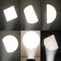 Projecteur Ellipsoidal LED Professionnel 300W RGBW 4-en-1 Étanche IP65 avec Contrôle DMX512/Activé par le Son CRI>95 pour Extérieur