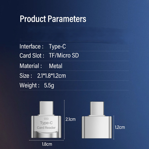 Tương thích loại <span class=keywords><strong>C</strong></span> USB TF Đầu Đọ<span class=keywords><strong>c</strong></span> Thẻ loại <span class=keywords><strong>C</strong></span> USB Adapter/TF Đầu Đọ<span class=keywords><strong>c</strong></span> Thẻ cho điện thoại di động Android và - Product Image 4