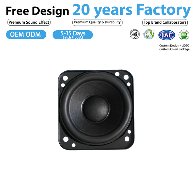 Factory Direct 2 Inch Full Range Metal Micro Loudspeaker Accessories| Customizable High-Fidelity Audio Driver for HiFi Systems