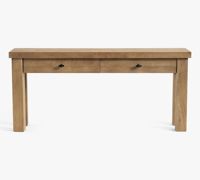 Table de contrôle de porche en bois antique moderne RH - Meubles de bureau et d'étude personnalisables