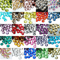 Strass en verre multicolores en gros, assortiment de 25 couleurs, pierres de cristal pour nail art, bricolage, artisanat et vêtements