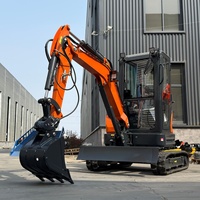 LIVRAISON GRATUITE Mini-excavatrice 3 tonnes EPA, nouvelle pelle sur chenilles pour ferme, moteur Yanmar, excavatrices compactes 1 tonne 2 tonnes