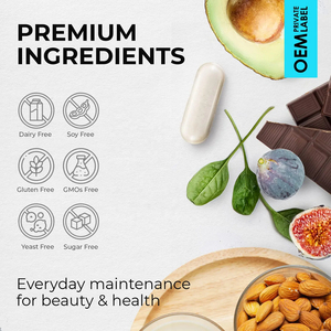 OEM magnesio integratore 500mg di magnesio glicinato capsule che sostengono il rilassamento muscolare e la salute delle ossa, del cuore e dei nervi - Product Image 4