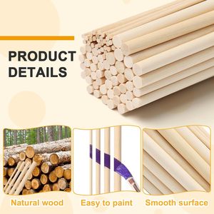 Juego <span class=keywords><strong>de</strong></span> varillas <span class=keywords><strong>de</strong></span> espiga <span class=keywords><strong>de</strong></span> <span class=keywords><strong>madera</strong></span>-Tamaños surtidos 1/<span class=keywords><strong>8</strong></span>, <span class=keywords><strong>3</strong></span>/16, 1/4, 5/16X11,<span class=keywords><strong>8</strong></span> pulgadas Varillas <span class=keywords><strong>de</strong></span> espiga artesanales naturales - Product Image 2