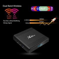 Promotion de Gros Usine X96 Air TV Box 4+32GB Amlogic S905X3 Double Wi-Fi 2.4/5.8G Android 9.0 Décodeur TV X96Air