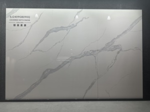 Dalles vitrifiées blanches 1200x2400 1200x2700 9mm Grandes tailles Finition mate et brillante Cuisine Salle <span class=keywords><strong>de</strong></span> bain Extérieur Comptoir <span class=keywords><strong>Jardin</strong></span> - Product Image 5