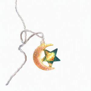 Ramadan Eid Islamic Style <strong>LED</strong> <strong>Star</strong> &amp; Moon Lights IP44 Waterproof Customizable Length Indoor/Outdoor Use 110V-220V - Product Image 1