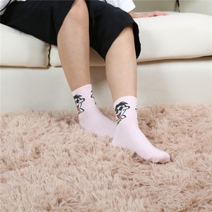 Chaussettes en coton pour femmes, Logo personnalisé, motif de flamme chaton, pour jeunes étudiantes bon marché, Harajuku japonais, coréen, - Product Image 4