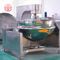 Marmite de cuisson planétaire en acier inoxydable de grande capacité pour la préparation de pâtisseries malaisiennes à la garniture de taro, idéale pour les cuisines centralisées
