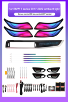 Kit d'éclairage ambiant dynamique SJC Car 256 couleurs pour BMW Série 1 F20/F40 2017-2022, accessoires décoratifs LED intérieurs