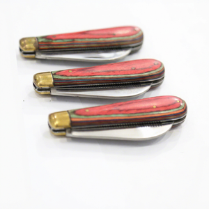 FLAMIA & JABZ Cuchillo Plegable para Peluquería Canina con Mango de Madera y Hoja de Acero Inoxidable para Perros, Estilo Clásico - Product Image 1