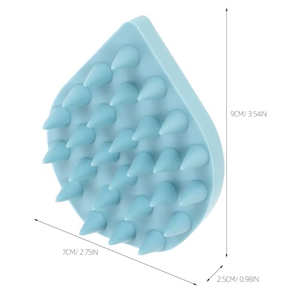 Cepillo de Pelo con Forma de Concha OEM y ODM, 77*73*33mm, Nuevo Diseño, Exfoliante de Silicona para el Cuero Cabelludo, Masajeador de Cuero Cabelludo para Bebés, Cepillo para Champú - Product Image 3