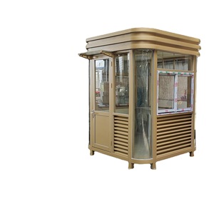 Cabine de sécurité en structure acier sur mesure, poste de garde extérieur portable en panneaux métalliques, poste de service communautaire - Product Image 4