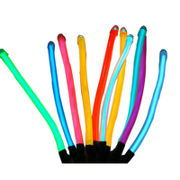 Néon bricolage Costumes décoration de voiture lumières fête danse Flexible découpe LED bande 1m/3m/5m lueur EL fil