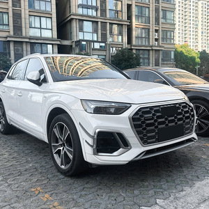 Autocollants pour pare-chocs avant Audi Q5 FY, texture carbone, noir piano, adhésifs pour voiture, 2020-2024 - Product Image 2