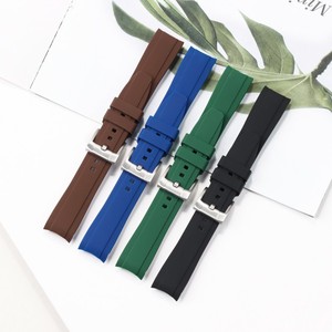 <span class=keywords><strong>Bracelet</strong></span> de montre en caoutchouc silicone Lionorm, 20 mm, 22 mm, extrémités incurvées, <span class=keywords><strong>bracelet</strong></span> de remplacement pour homme et femme, sport, étanche - Product Image 4