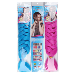 Extensiones de Cabello Sintético para Trenzas <span class=keywords><strong>Jumbo</strong></span> de 82 Pulgadas y 165 g, Venta al por Mayor - Product Image 4