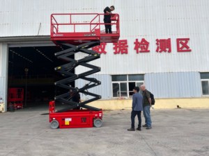 Plataforma Elevadora de Tijera Eléctrica Beigonk de 4M 6M 8M 10M 12M 14M, Plataforma de Trabajo Aérea para Almacén, Elevador Hidráulico - Product Image 5