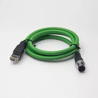 IP67A-coded câbles M12 mâle femelle 3 4 5 6 8 12 17 broches M12 Canbus sans blindage PVC connecteur de câble pour surmoulage 1M