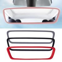 Kit d'intérieur de voiture en silicone, protection de rétroviseur, cadre pour Tesla Model 3 Y S X, accessoires de console centrale, couvercle de rétroviseur