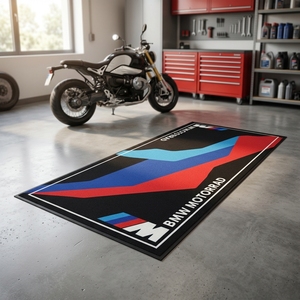 Tappeti Personalizzati per <span class=keywords><strong>Moto</strong></span> da Esterno, Tappetini Stampati per <span class=keywords><strong>Garage</strong></span> e Box <span class=keywords><strong>Moto</strong></span>, Antiscivolo, Impermeabili, in Nylon - Product Image 1