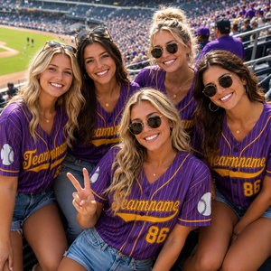 Maillot de baseball personnalisé à rayures fines pour fans, uniforme d'équipe personnalisé avec nom et numéro, respirant et anti-humidité, vente en gros - Product Image 1