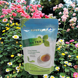 Thé minceur efficace et rapide Best Standard 28 jours, adultes, biologique, faible en gras, unisexe, boîte latérale - Product Image 3