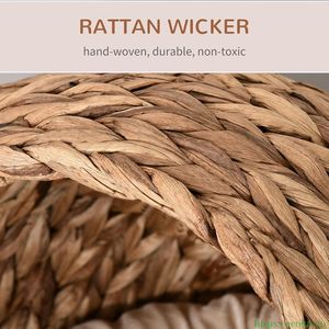 Cama elevada para gatos, ecológica, hecha de jacinto de agua natural, tipo cesta, casa, silla, sofá, la más vendida de Vietnam. - Product Image 3