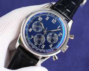 Montre de luxe Pateks for Philippes pour homme, avec boîtier en métal, bracelet en cuir, mouvement mécanique de haute qualité, cadran à aiguilles - Product Image 3