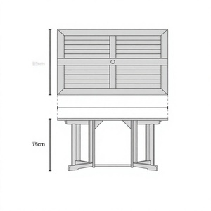 BBQ Camping Picnic Reqtangular <b>Folding</b> <b>Table</b> Garden Furniture - Product Image 3