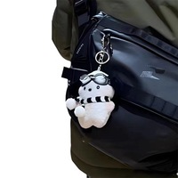 Mini porte-clés en peluche nuage, design dessin animé, pendentif super doux, impression numérique, breloque de sac style girly