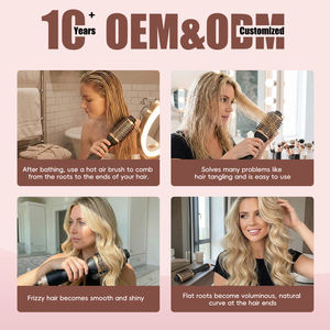 <span class=keywords><strong>Cepillo</strong></span> de Aire Caliente Profesional 3 en 1, Secador de Pelo, <span class=keywords><strong>Cepillo</strong></span> Voluminizador, Herramienta de Peinado con Iones Negativos Antiencrespamiento, Rizador y <span class=keywords><strong>Alisador</strong></span> - Product Image 3