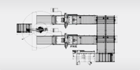 HUAHUA Intelligence artificielle 2 ensembles de ligne de machine de routeur CNC avec robot