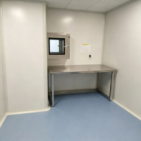 Table de travail en acier inoxydable résistante aux produits chimiques pour écoles, hôpitaux et laboratoires, mobilier pour salles blanches