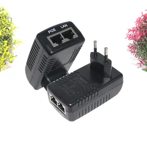 Módulo de fuente de alimentación para cámara PoE, inyector POE, DC48 V, 0.5A, 24V1A, 12V, 2A, 100Mbps, Base T, IEEE802.3af