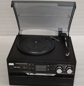 Sistema de Audio Multifuncional de Madera Directo de Fábrica, Tocadiscos Todo en Uno con Reproductor de Vinilo, CD, Casete, Radio FM y USB para el Hogar, Estilo Vintage - Product Image 4