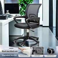 Chaise de bureau ergonomique de direction avec dossier en maille, structure en acier inoxydable, hauteur réglable - Design moderne