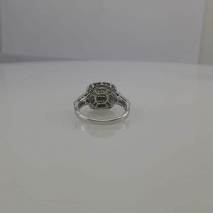 แหวนหมั้นเพชร Jewelspaark 1.00 กะรัต ทรงกลม เงินแท้ 925 เครื่องประดับงานแต่งงานสำหรับผู้หญิง ไซส์ 8 - Product Image 4