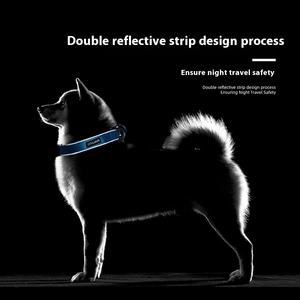 Reflektieren des Hunde halsband mit doppeltem D-Ring-verstellbares Nylon-No-Pull-Halsband mit nächtlichen Sicherheits streifen für kleine bis große Katzen und Hunde - Product Image 6